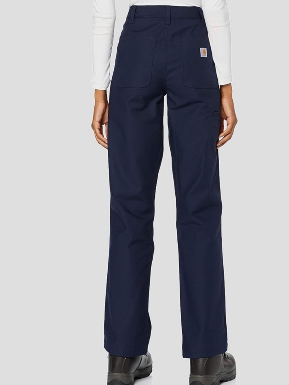 NWT Women’s Carhartt Professional Pants Size 4, Blue Rugged Flex Loose fit - Picture 2 of 3